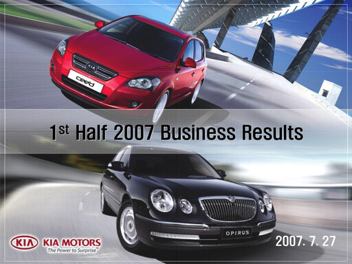 Vorschaubild Kia Halbjahresbericht 2007-h1