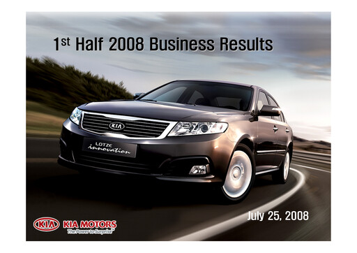 Vorschaubild Kia Halbjahresbericht 2008-h1