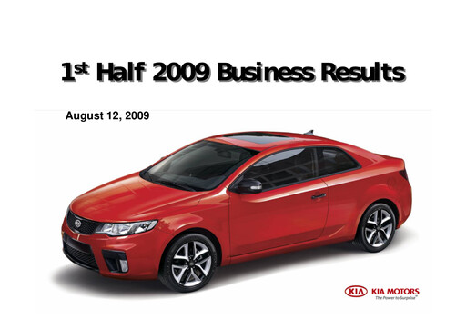 Vorschaubild Kia Halbjahresbericht 2009-h1