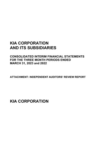 Vorschaubild Kia Quartalsbericht 2023-q1