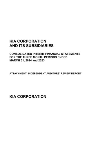 Vorschaubild Kia Quartalsbericht 2024-q1