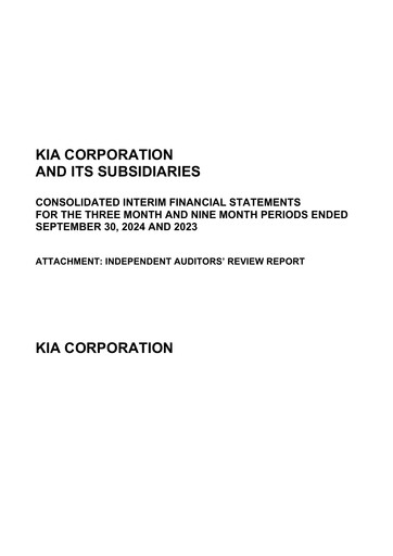 Vorschaubild Kia Quartalsbericht 2024-q3