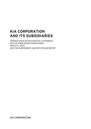 Vorschaubild Kia Quartalsbericht 2025-q1