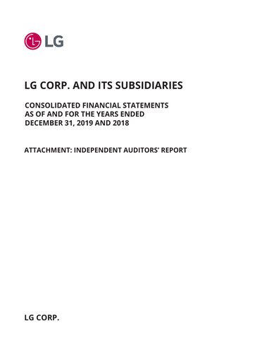 Thumbnail LG Corp
 Financial Statement 2019