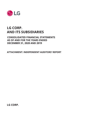 Thumbnail LG Corp
 Financial Statement 2020