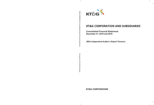 Thumbnail KT&G (Korea Tobacco) Financial Statement 2019