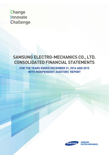 Miniature Samsung Electro-Mechanics
 Bilan financier 2016