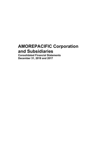 Thumbnail Amorepacific Financial Statement 2018