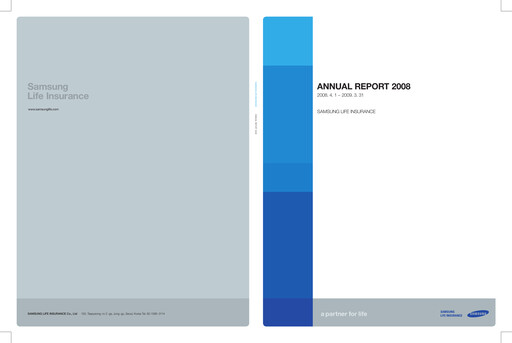 Miniature Samsung Life Insurance
 Rapport annuel 2008