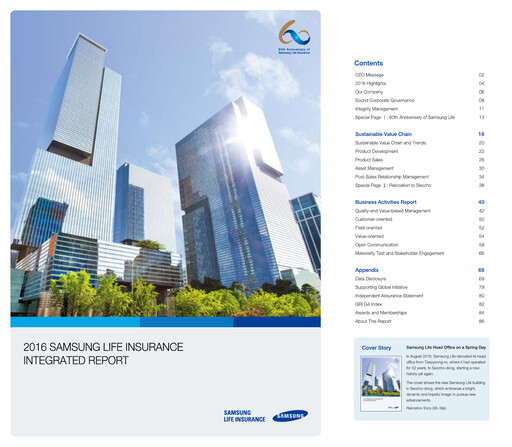 Miniature Samsung Life Insurance
 Rapport annuel 2016
