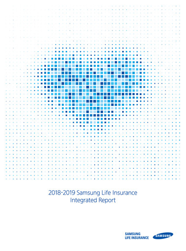 Thumbnail Samsung Life Insurance
 Integrated Report 2018-2019