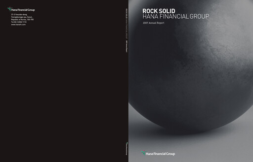 Miniature Hana Financial Group Rapport annuel 2007