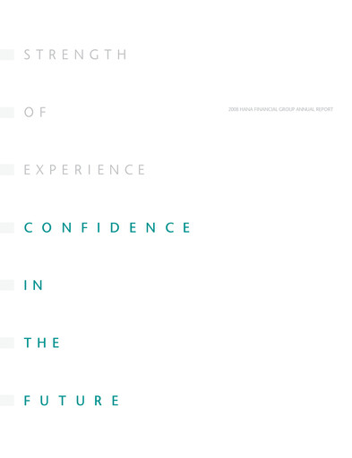 Miniature Hana Financial Group Rapport annuel 2008