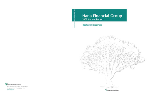 Miniature Hana Financial Group Rapport annuel 2009