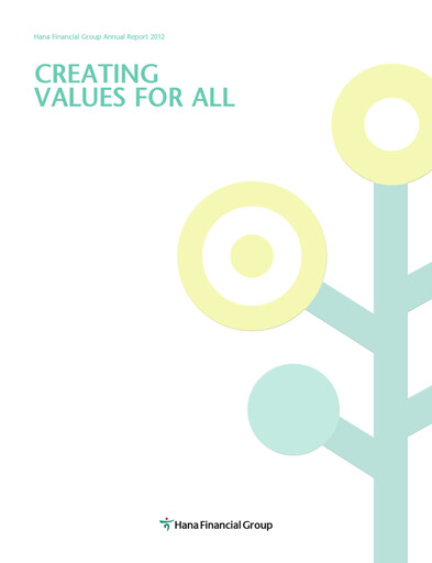 Miniature Hana Financial Group Rapport annuel 2012