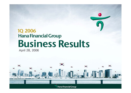 Miniature Hana Financial Group Rapport trimestriel 2006-q1