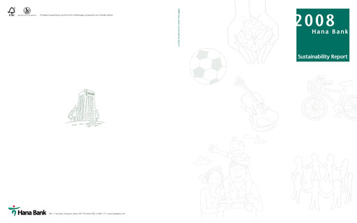 Miniature Hana Financial Group Rapport de durabilité 2008