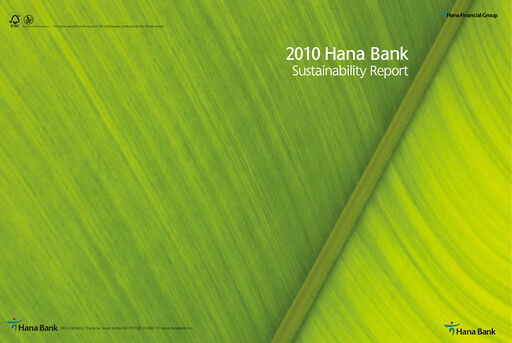 Miniature Hana Financial Group Rapport de durabilité 2010