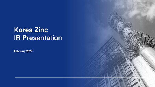 Thumbnail Korea Zinc Quarterly Report 2022-q4