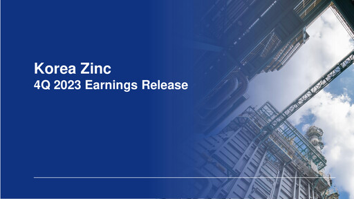 Thumbnail Korea Zinc Quarterly Report 2023-q4