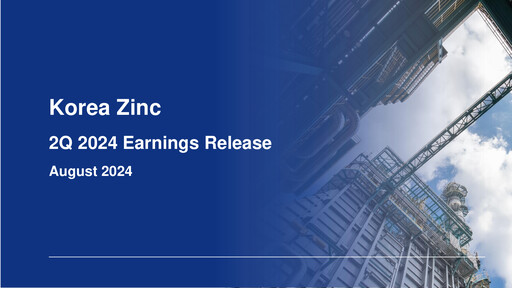 Thumbnail Korea Zinc Quarterly Report 2024-q2