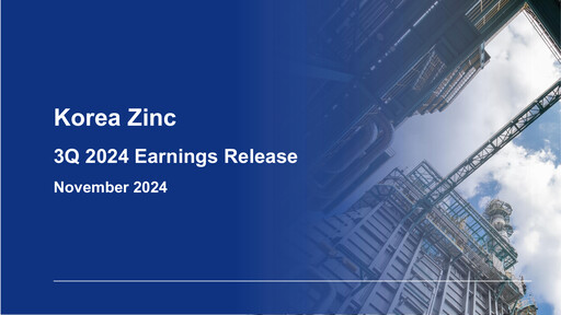 Thumbnail Korea Zinc Quarterly Report 2024-q3