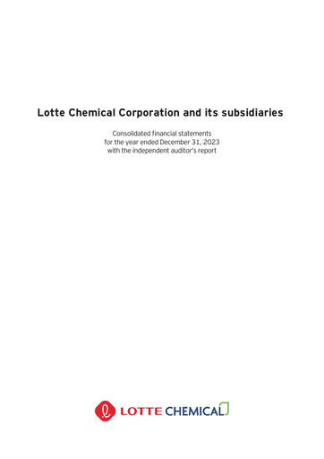 Thumbnail LOTTE Chemical
 Financial Statement 2023