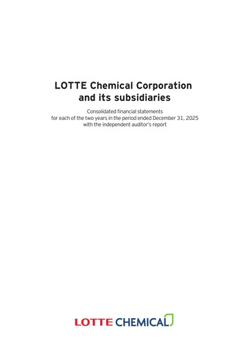 Vorschaubild LOTTE Chemical
 Finanzmitteilung 2025