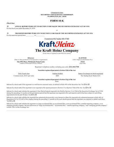 Vorschaubild Kraft Heinz Jahresbericht 2018
