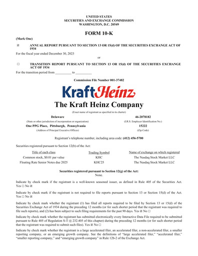 Vorschaubild Kraft Heinz Jahresbericht 2023