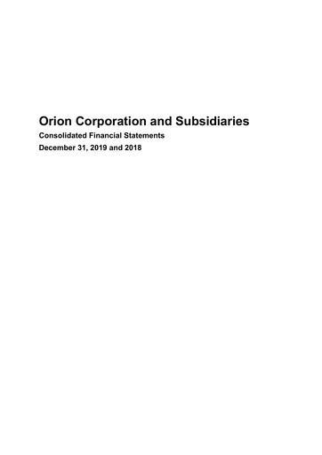 Thumbnail ORION Financial Statement 2019