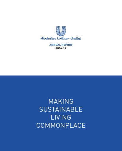 Thumbnail Hindustan Unilever
 Annual Report 2016-2017
