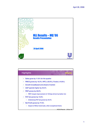 Thumbnail Hindustan Unilever
 Financial Statement 2006-q1