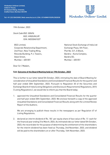 Thumbnail Hindustan Unilever
 Financial Statement 2023-9m