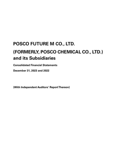 Thumbnail POSCO Chemical Financial Statement 2023