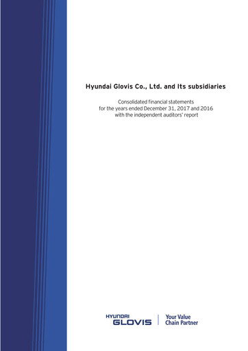 Vorschaubild Hyundai Glovis
 Finanzmitteilung 2017