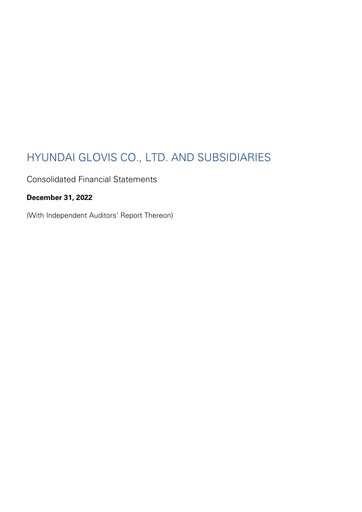 Thumbnail Hyundai Glovis
 Financial Statement 2022