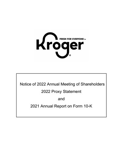 Thumbnail Kroger Annual Report 2021