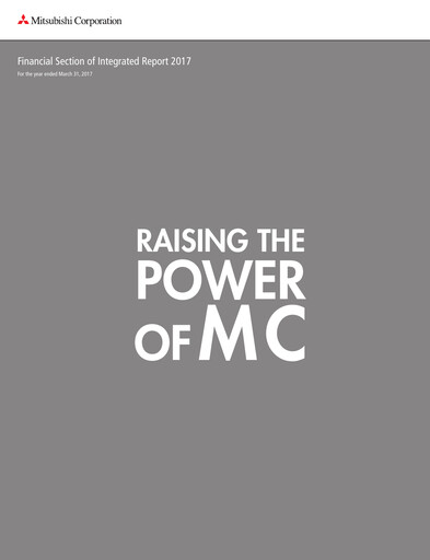 Thumbnail Mitsubishi Corporation Financial Report 2017