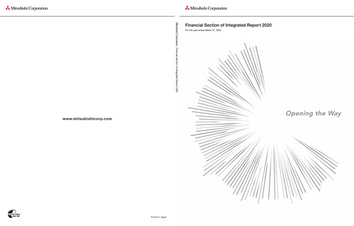 Thumbnail Mitsubishi Corporation Financial Report 2020