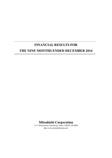 Thumbnail Mitsubishi Corporation Financial Statement 2014-9m