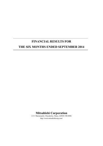 Thumbnail Mitsubishi Corporation Financial Statement 2014-h1