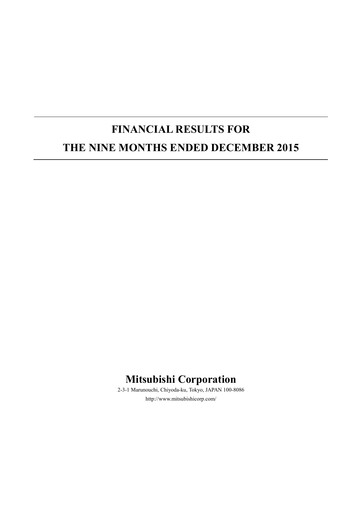 Thumbnail Mitsubishi Corporation Financial Statement 2015-9m