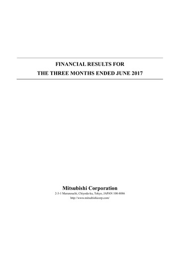 Thumbnail Mitsubishi Corporation Financial Statement 2017-q1