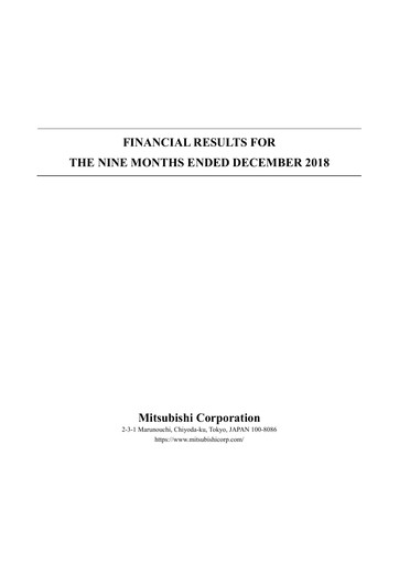 Thumbnail Mitsubishi Corporation Financial Statement 2018-9m