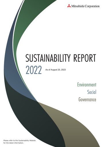 Thumbnail Mitsubishi Corporation Sustainability Report 2022