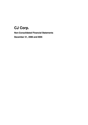 Thumbnail CJ Group Financial Statement 2005-2006
