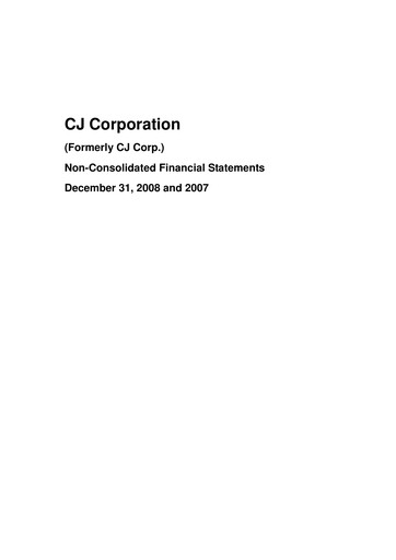 Thumbnail CJ Group Financial Statement 2007-2008