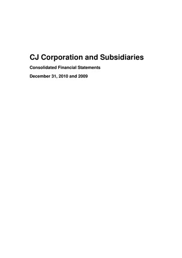 Thumbnail CJ Group Financial Statement 2009-2010