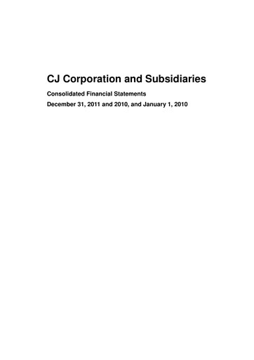 Thumbnail CJ Group Financial Statement 2010-2011